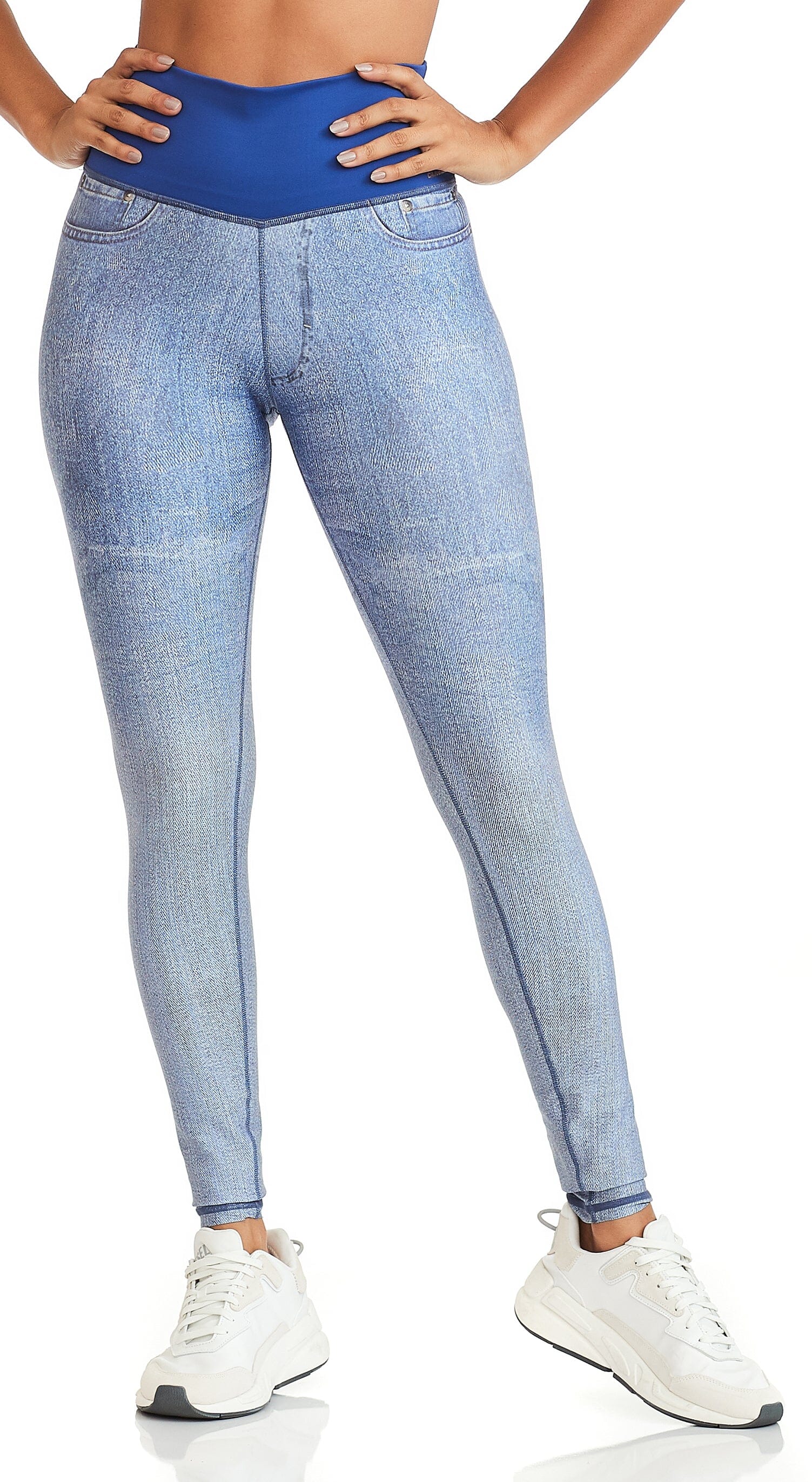 Brazilian Reversible Legging, Nice Print & Fake Jeans