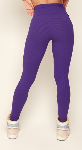 Comfort Ribbed Legging - Purple