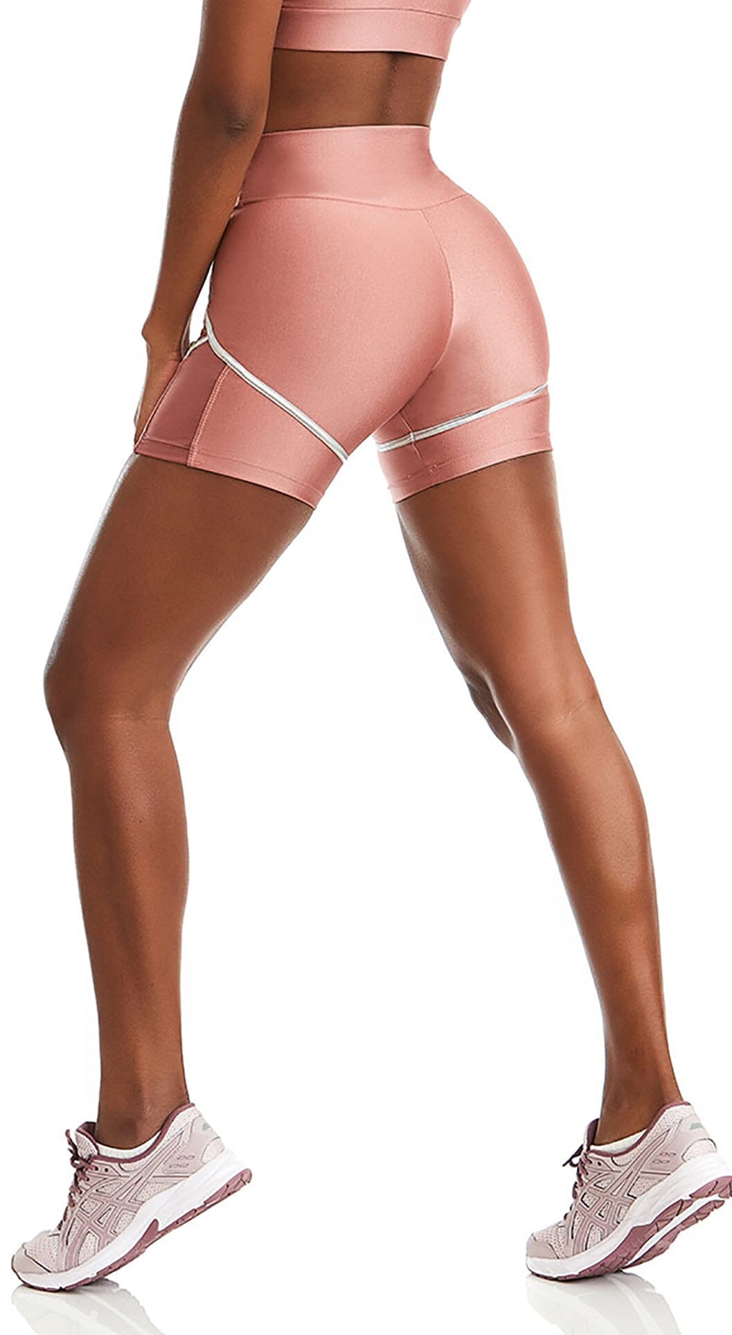 Workout Shorts Holographic - Rose