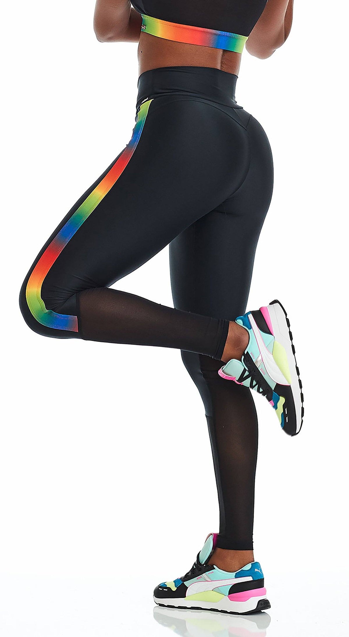 Atletika Colorful Legging - Black