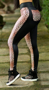 Round Pockets Legging - Katlen Jaguar Print