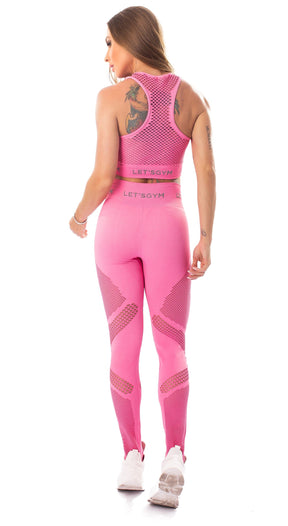 Stylish Seamless Sports Bra - Barbie Pink