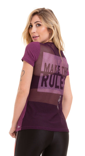 Make The Rules T-Shirt - Purple