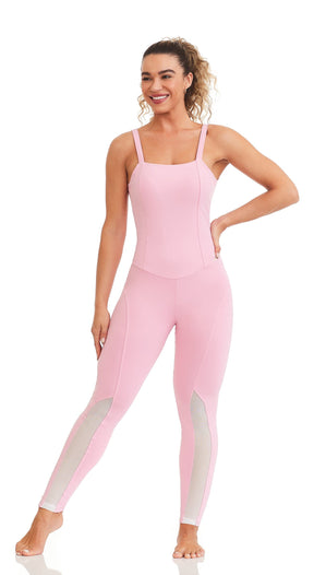 Jumpsuit NZ Yoga - Pink Blossom