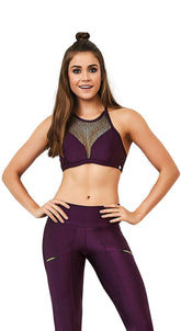 Fashion Purple Sports Bra
