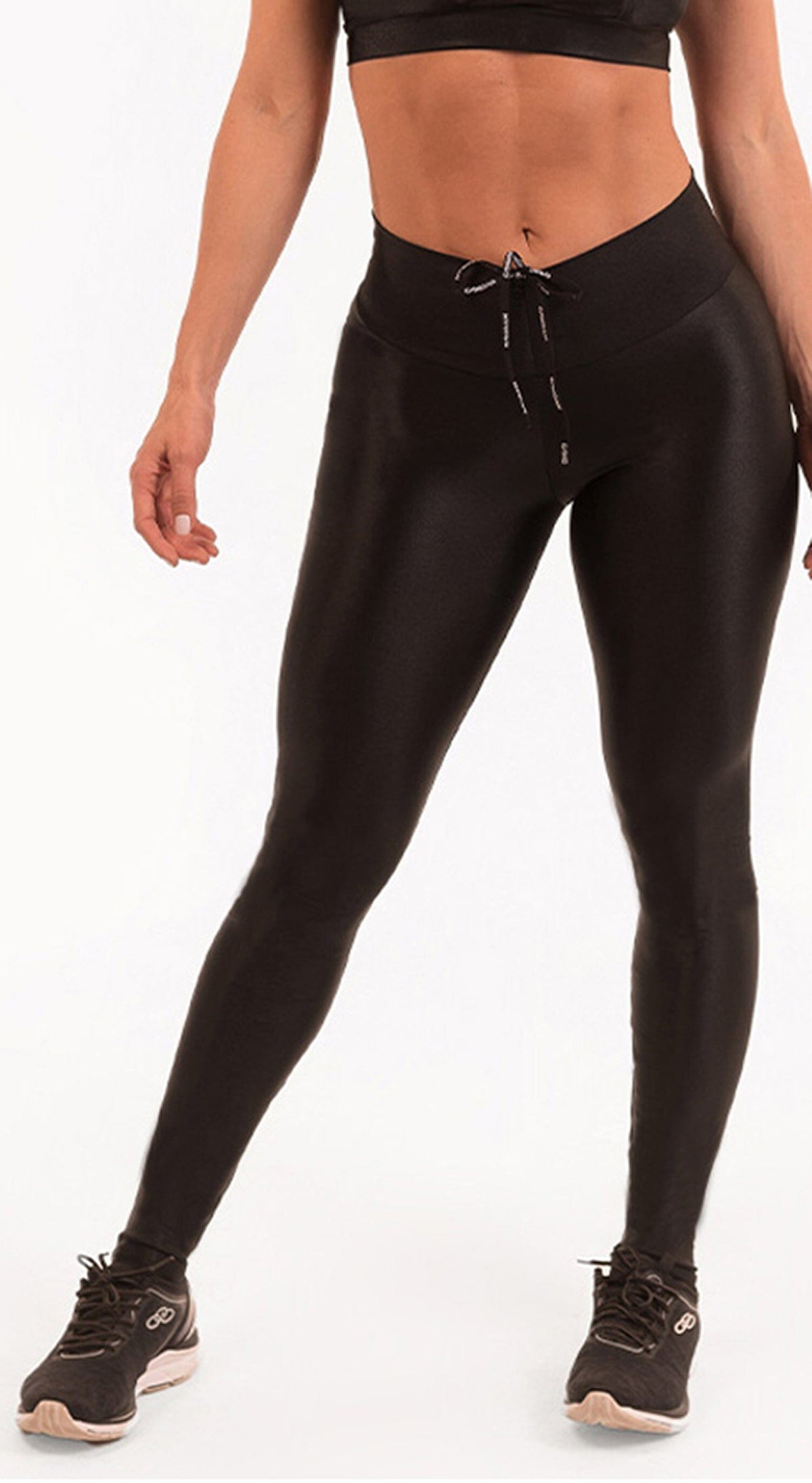 black leggings cut out hipkini high waist