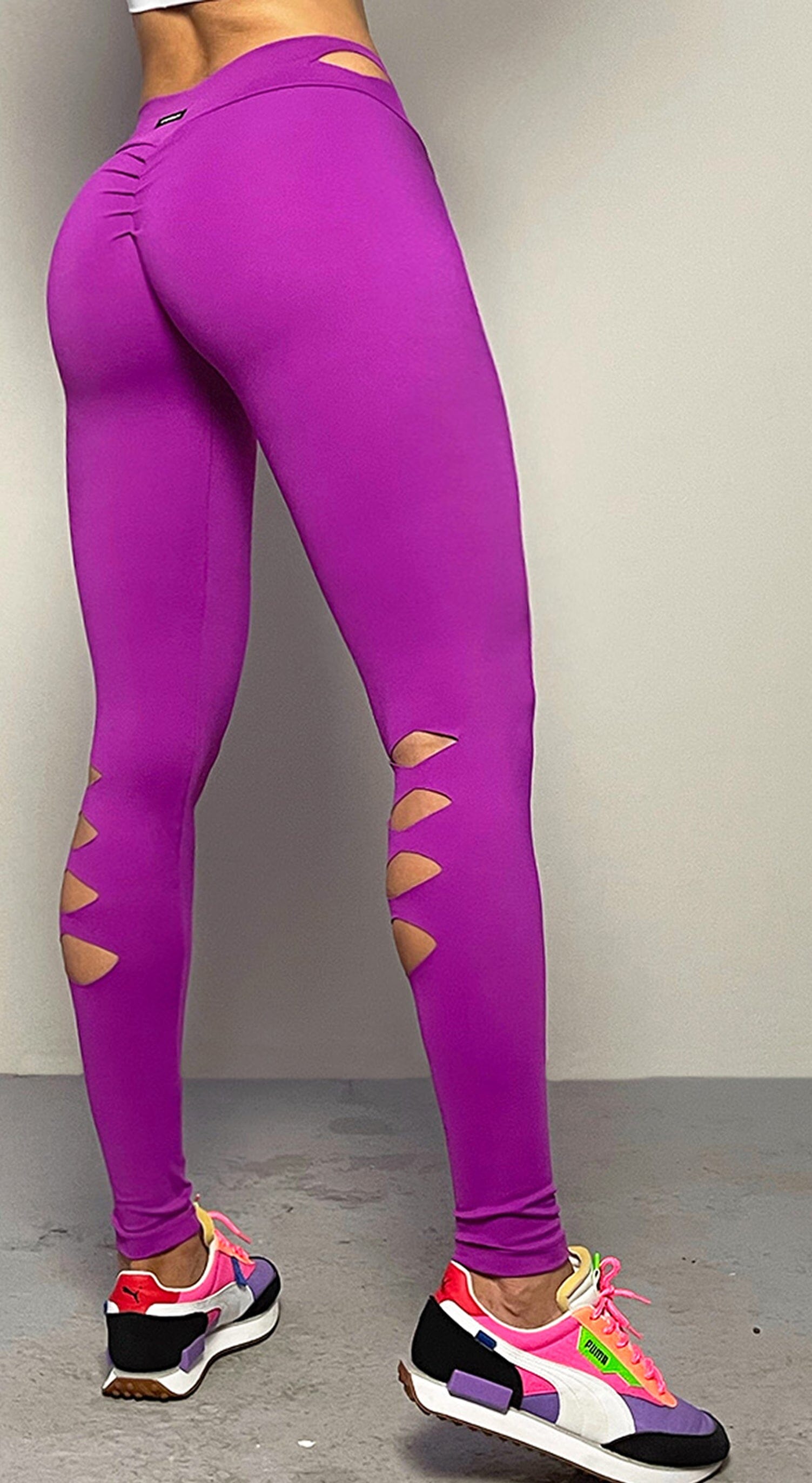 Carla Scrunch Booty Lift Legging - Purple