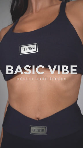 Basic Vibe Sports Bra - Black
