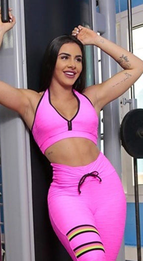 Smooth Sports Bra - Neon Pink Colors